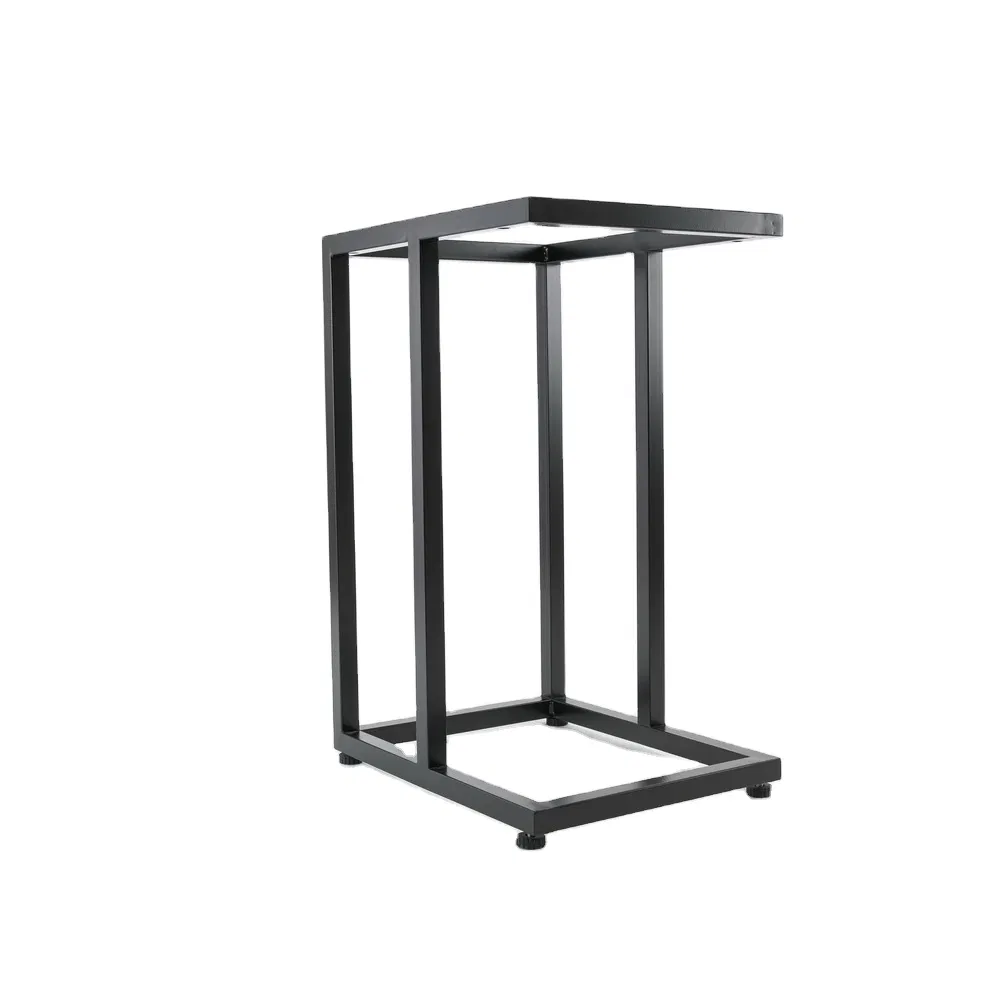 Modern Mobile Snack Nightstand L Sofa Table Frame