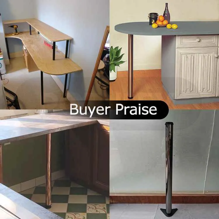 Furniture Counter Metal Cast Iron Round Tube Table Legs