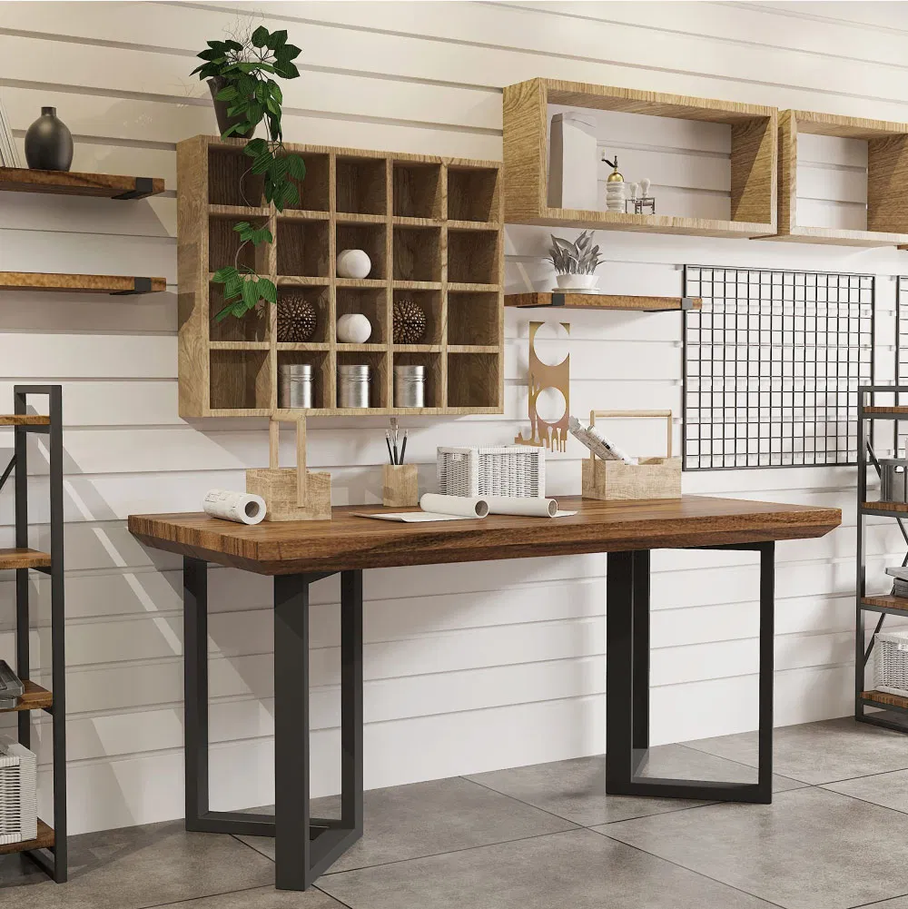 Black Steel Coffee Office Computer Desk Industrial Kitchen Table Legs