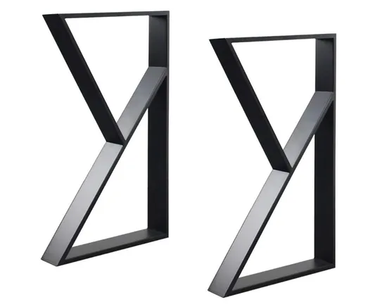 Industrial Table Legs Black Metal Furniture Legs