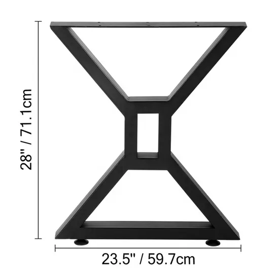 Craft Art Deco Office Cast Square Restaurant Desks Metal Furniture Table Legs