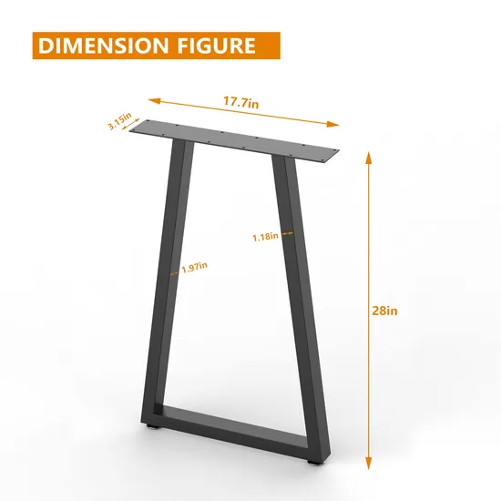 Industrial Cast Iron Steel Frame X Shape Desk Furniture Metal Table Legs