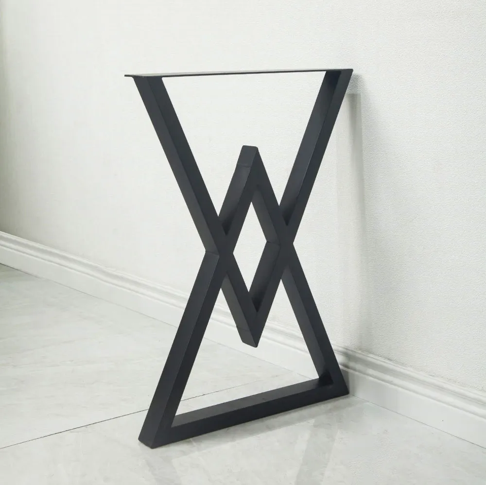 Heavy Duty Furniture Office Dining Desk Square Steel Metal Table Legs