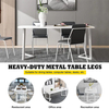 Factory Custom Wholesale Fashion Design Modern White Metal Dining Table Legs