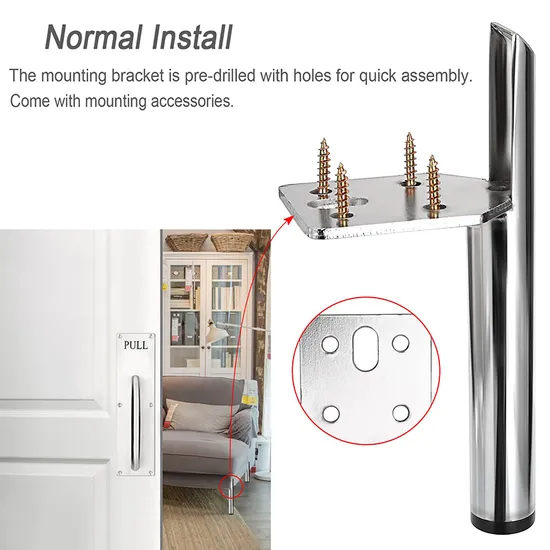 Furniture Hardware Chrome Chair Leg Cabinet Leg