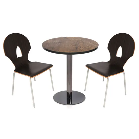 Wholesale Modern Round Black High Steel Coffee&Cafe Metal Table Base