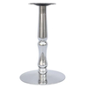 Hot Selling Round or Square Cafe Restaurant Bistro Table Silver Base