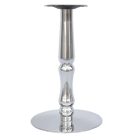 Hot Selling Round or Square Cafe Restaurant Bistro Table Silver Base