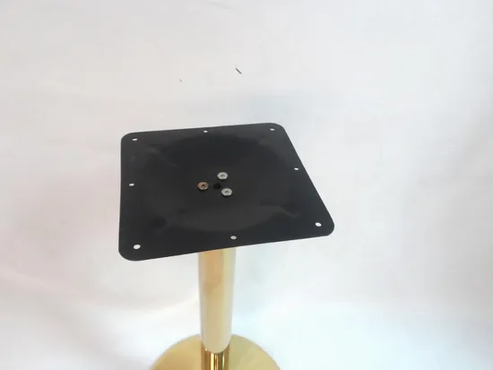 Artificial Marble Dining Table with Brass Stainless Steel Table Base