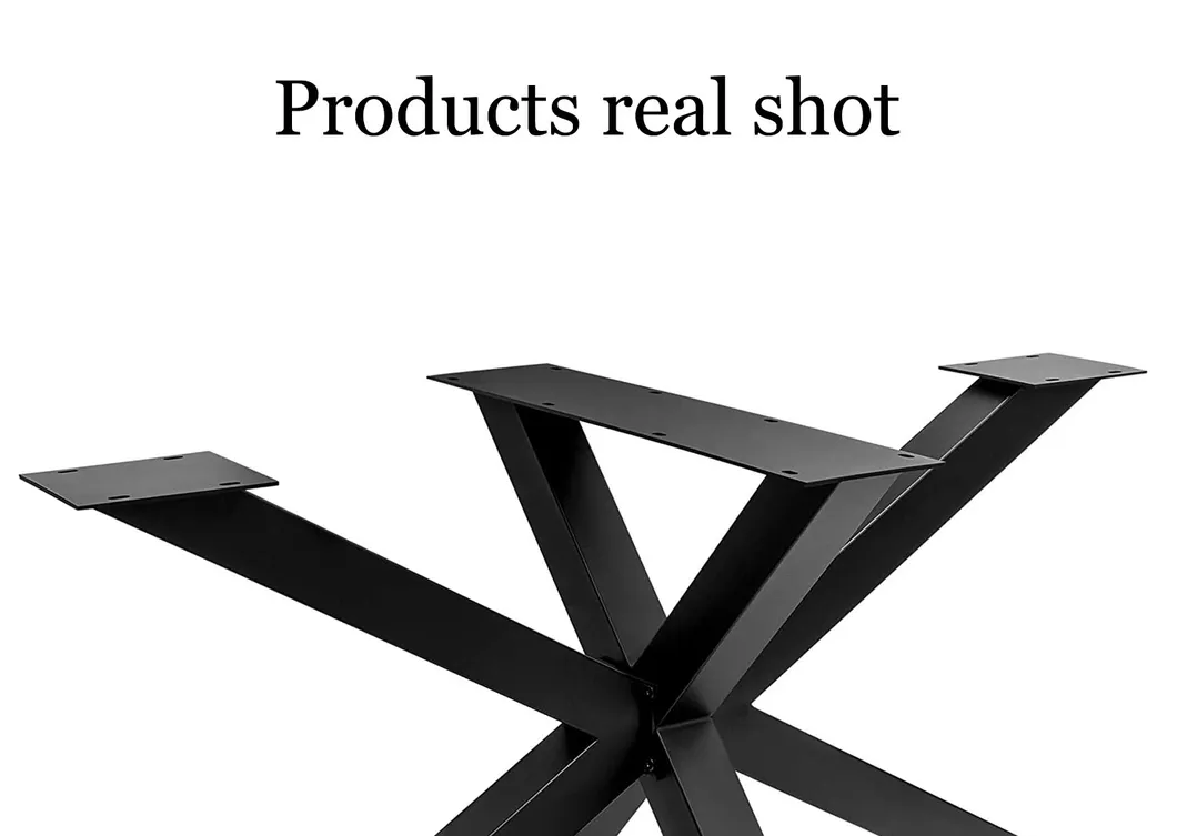Modern X Shape Restaurant Legs Gold Steel Metal Table Bases