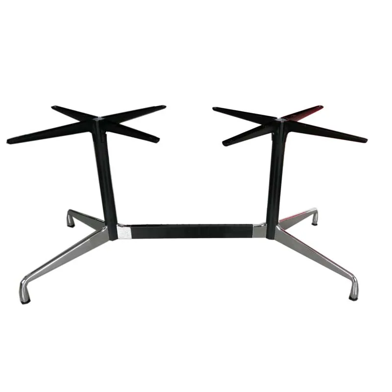 Simple Design Modern Cast Iron Black Table Base for 4 People