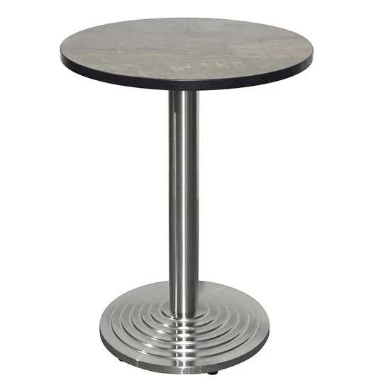 Stainless Steel Clad Composite Step Restaurant Table Base