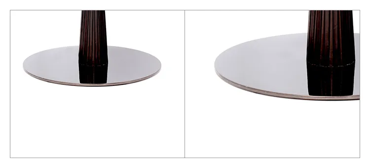 Wholesale Price Titanium Black Stainless Steel Table Leg Round Metal Table Base