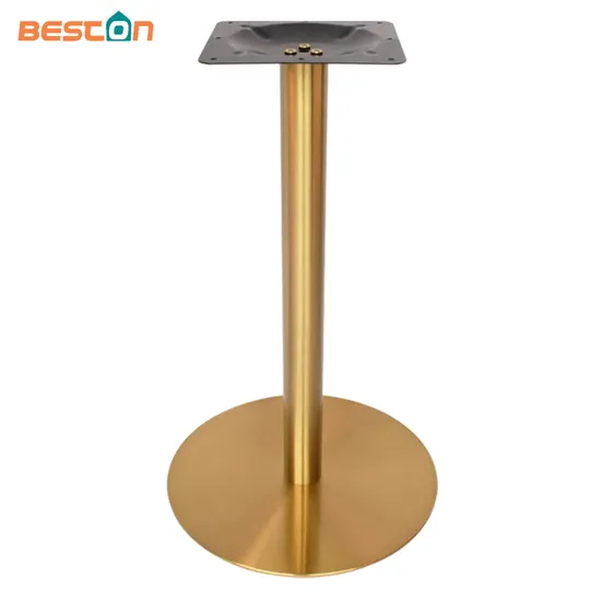Commercial Restaurant Table Brushed Stainless Steel Dining Table Base