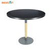 Factory Custom Sintered Tone Top Single Legs Dining Coffee Round Table