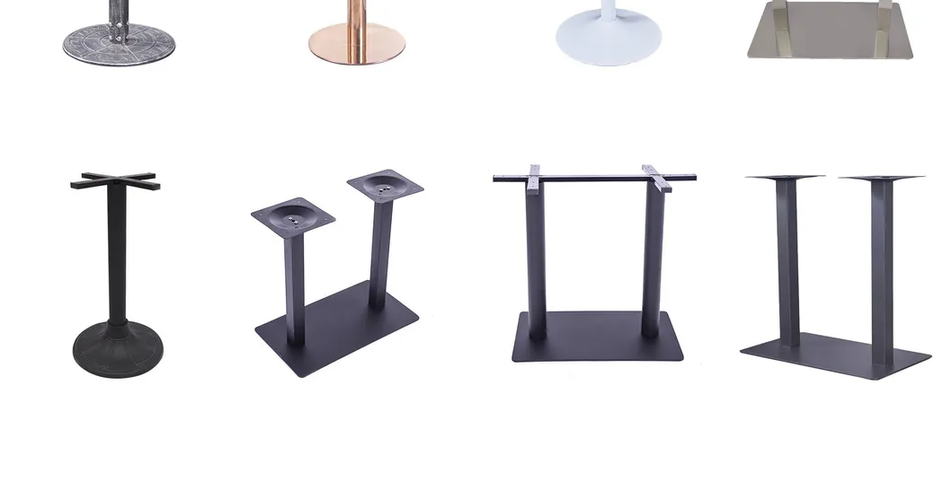 Furniture Restaurant Coffee Dining Stainless Steel Metal Tulip Cast Iron Table Base
