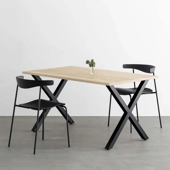 Customized Industrial Vintage Frames Metal X Shape Dining Restaurant Trestle Table Legs