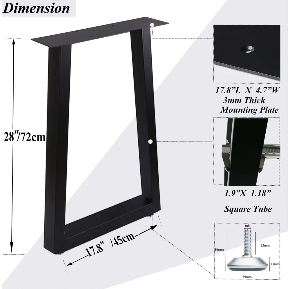 Industrial Desk Office Bench Dining Coffee Dining Furniture Metal Table Legs