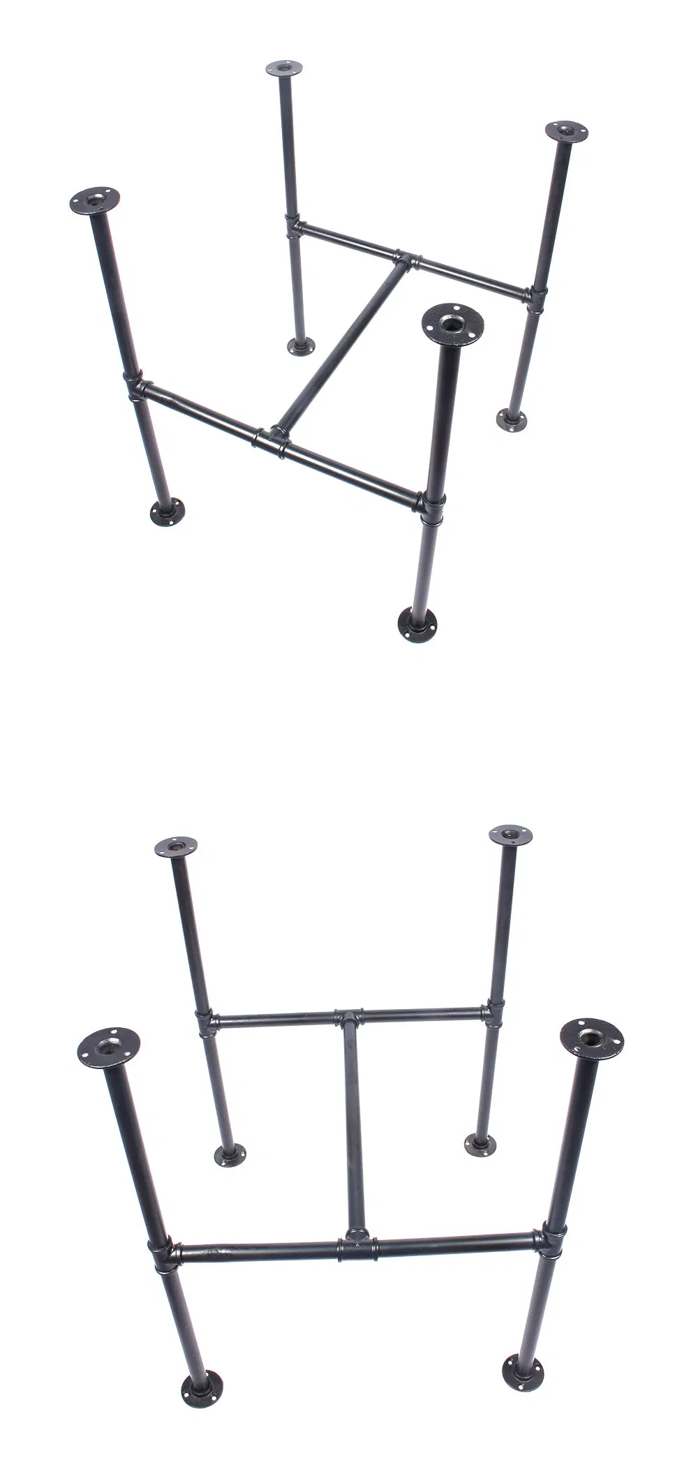 Industrial Black Iron Pipe Table Legs for Custom Vintage Tables Legs