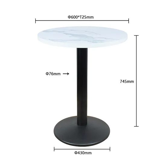 Simple Design Contemporary Coffee Table Multifunctional Metal Base Luxury Dining Table