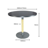 Factory Custom Sintered Tone Top Single Legs Dining Coffee Round Table