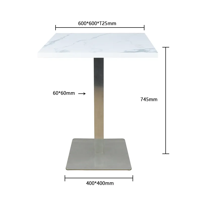 Wholesale Coffee End Table Artificial Marble Top Modern Leisure Dining Table