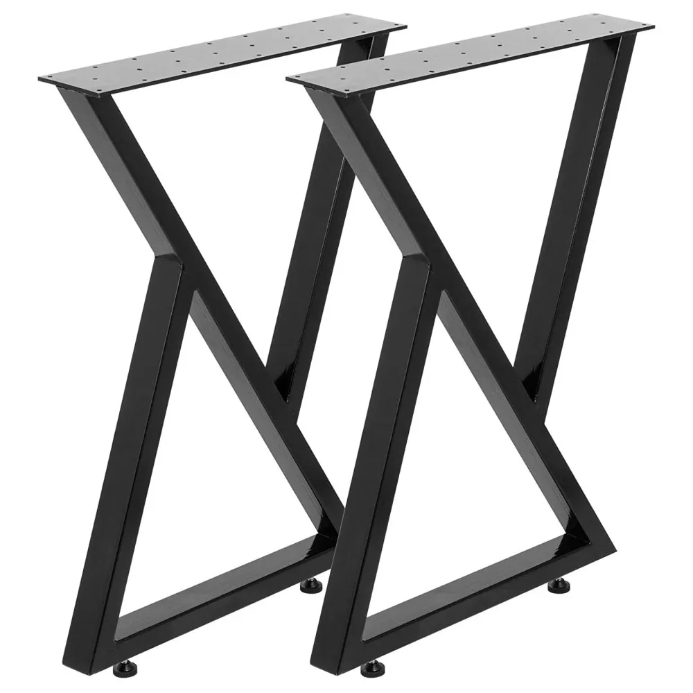 Industrial Style High Quality Set of 2 X-Type Dining Table Legs