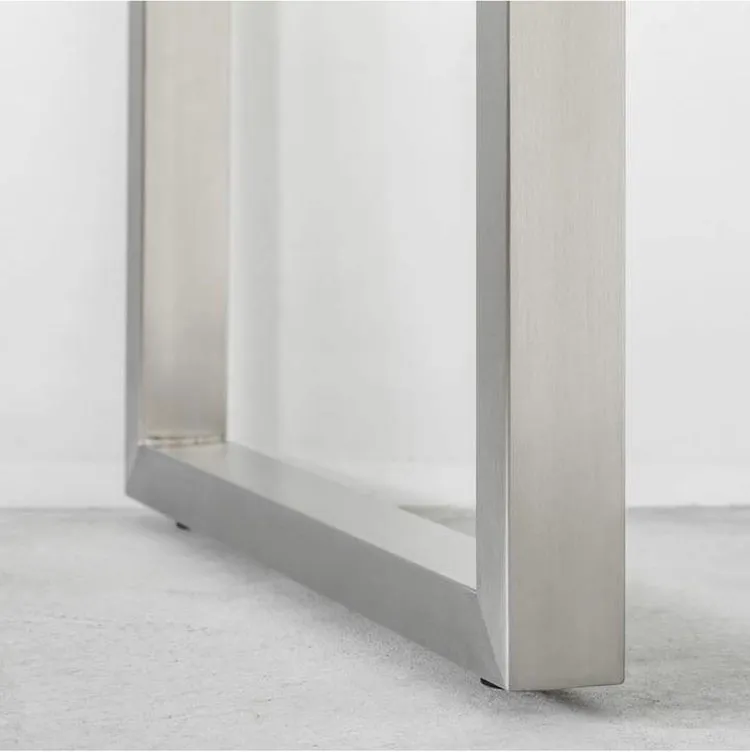 Furniture Brushed Polished Square Console End Side Bench Coffee Stainless Table Legs