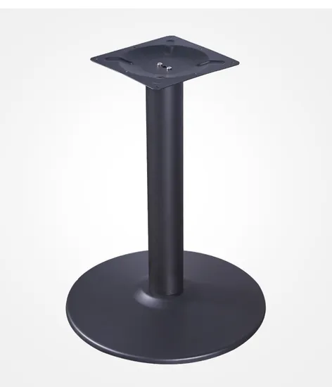 Modern Dining Room Large Pedestal Desk Dining Metal Steel Chrome Table Base