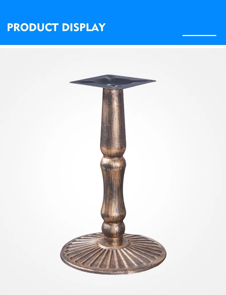 Furniture Restaurant Steel Metal Tulip Crank Cast Iron Dining Coffee Table Base