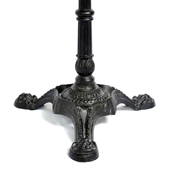 Cast Iron Powder Coated Black Dining Table Base
