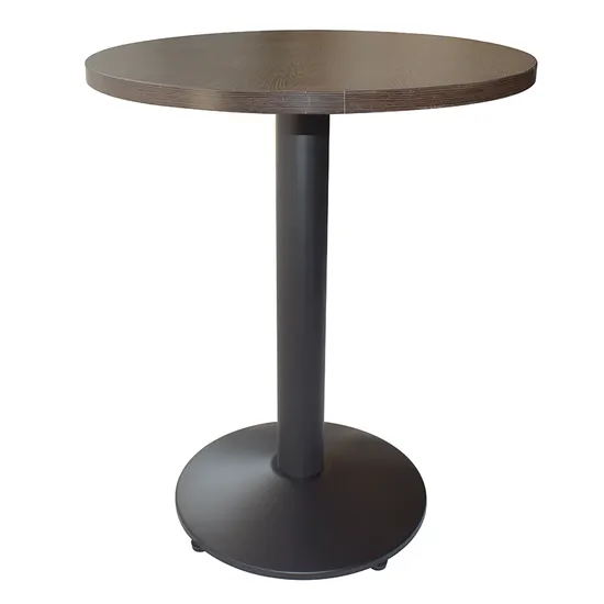 China Manufacturer Pub Table Round Bar Height Cocktail Table Metal Base