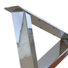 Modern Restaurant Bench Desk Metal Coffee Dining X Shape Square Table Legs