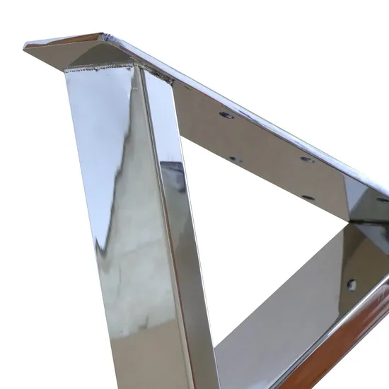 Modern Restaurant Bench Desk Metal Coffee Dining X Shape Square Table Legs