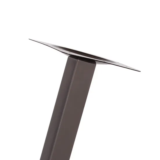 Hot Selling Square Black Iron Stamping Table Base for Restaurant