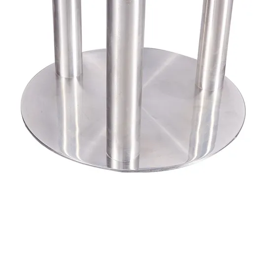 Furniture Round Coffee Stainless Steel Tulip Metal Dining Restaurant Table Base