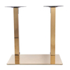 H720mm Height Rose Gold Hairline Finish Stainless Steel Restaurant Table for Sales