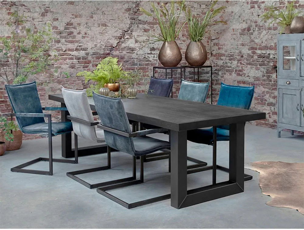 Mirrored Modern Large Pedestal Desk Metal Stainless Steel Chrome Table Base