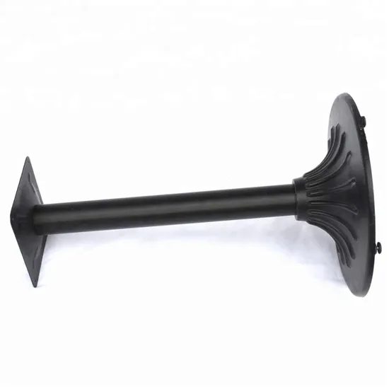 Furniture Parts Black Cross Cast Iron Metal Table Leg for Hotel Use