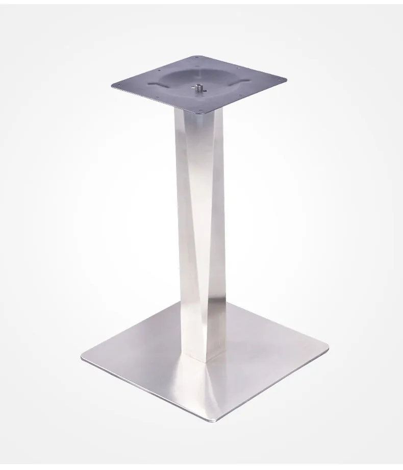 Heavy Duty Square Marble Glass Industrial Furniture Base Restaurant Table Base