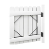 Gate Corner Bracket with Gate Hinges for Wooden Fences