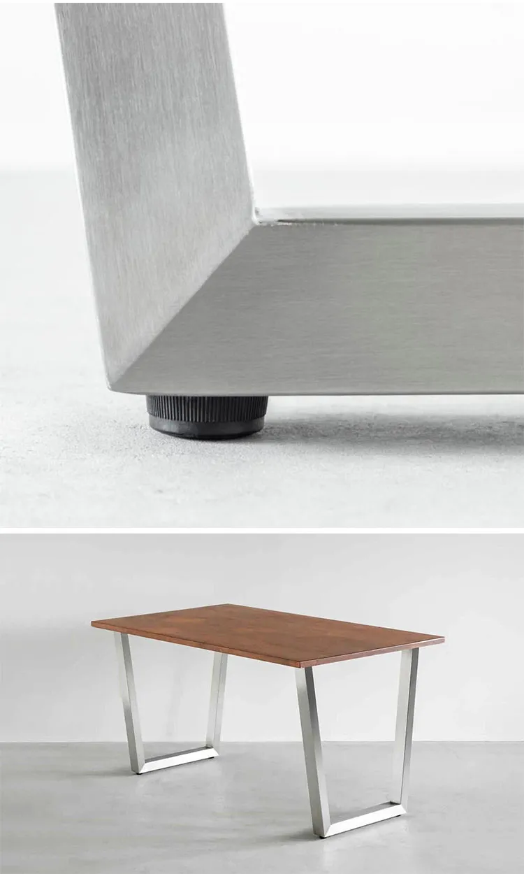 Metal Coffee Dining Stainless Steel Bench Desk Table Base Legs