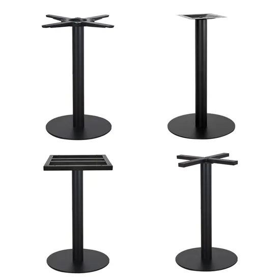 Factory Price of Black Powder Coated Iron Table Legs for Restaurant