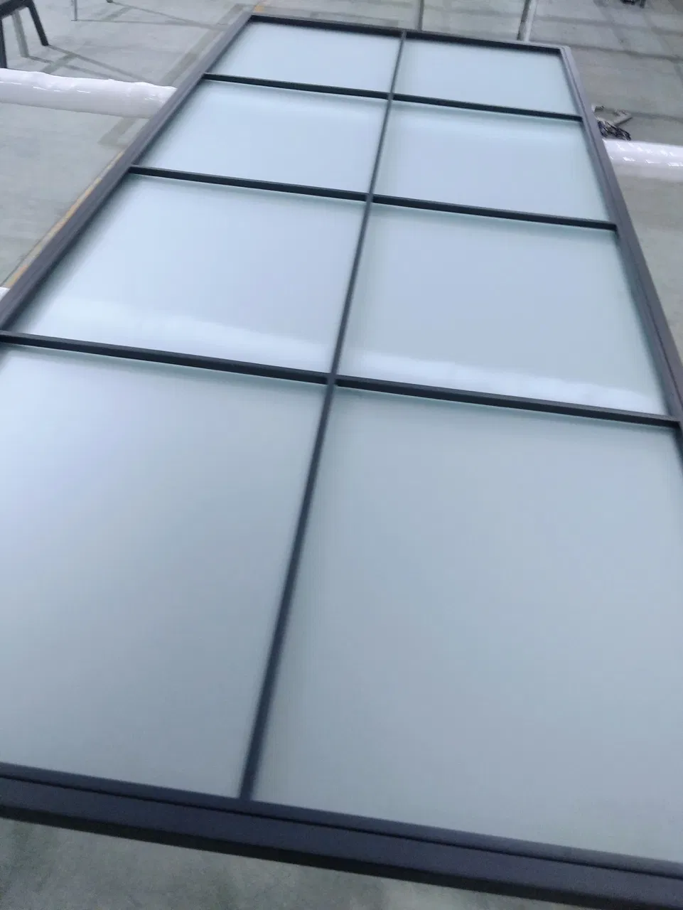 Metal Glass Carbon Steel Sliding Glass Doors with Hardware