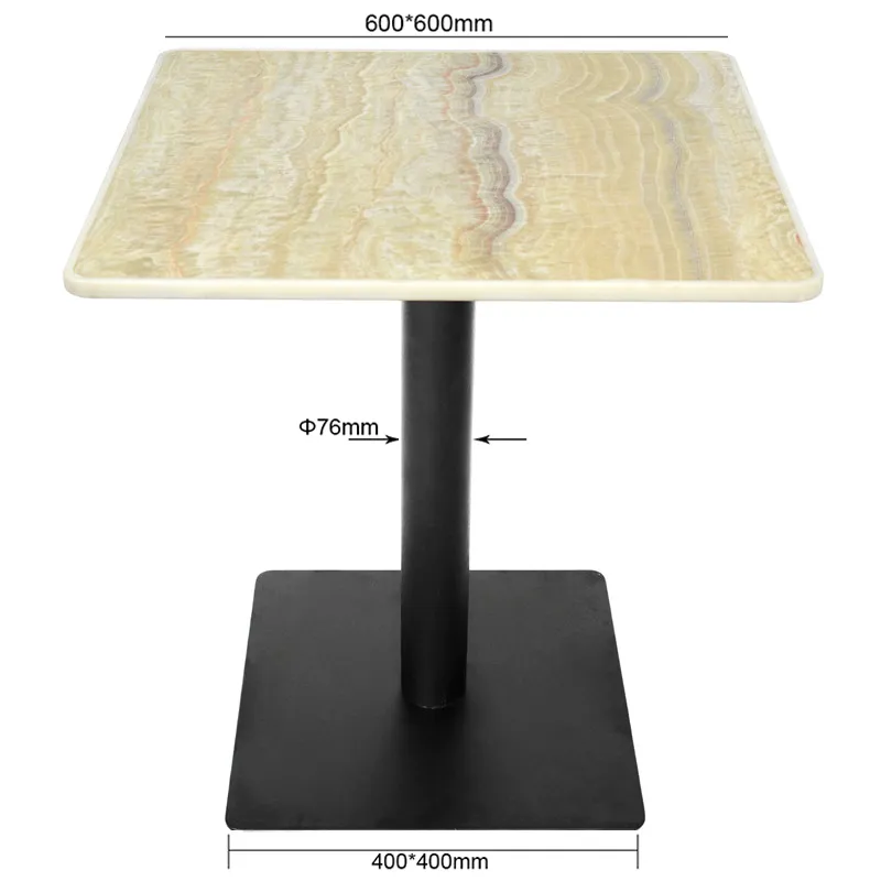 Polished &amp; Brushed Stainless Steel Iron Table Legs Table Base for Granite Tops
