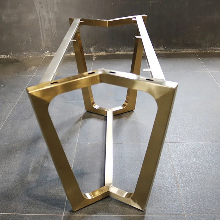 Dining Restaurant Desk Feet Industrial Coffee Metal Stainless Steel Dining Table Frame