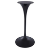 Black Iron Trumpet Tulip Table Base for Marble Table