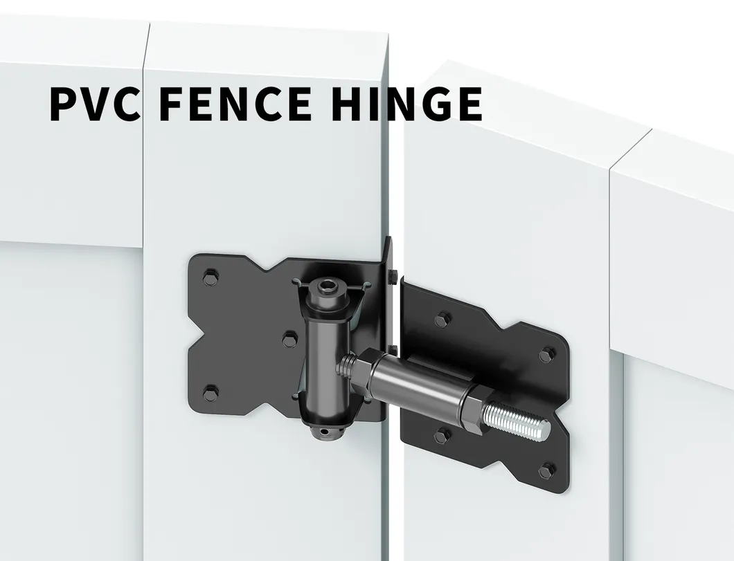 Morden Black Vinyl PVC Gate Hinges with a 90 Degree