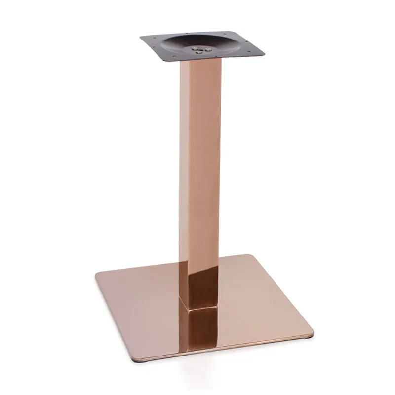 Furniture Part Rose Gold Stainless Steel Table Base Dining Table Legs