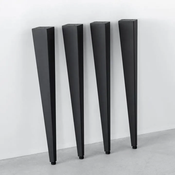 Industrial Modern Desk Metal Cast Iron Bench Dining Coffee Tapered Table Legs